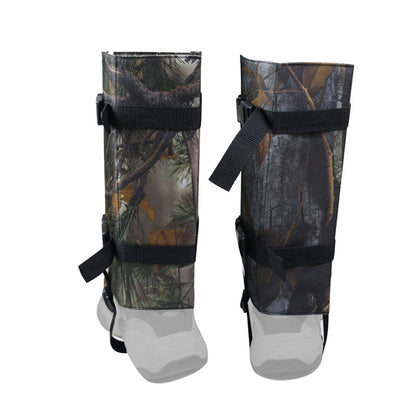 Pair of Anti Bite Snake Guard Shields in the Wild Leg Protection Water-resistant Legging Gaiters Grey