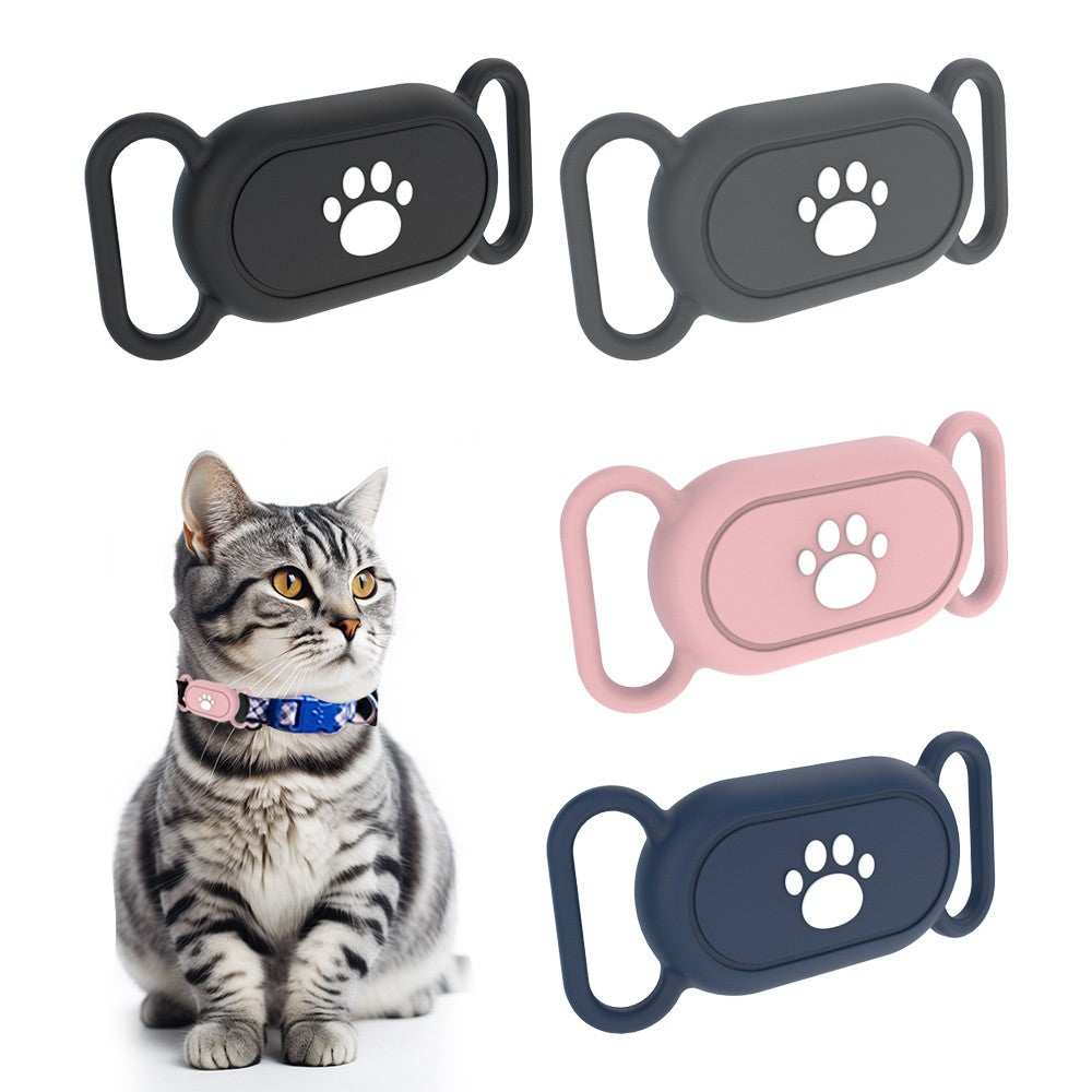 4Pcs Pet Cat Collar Holder Silicone Case for Samsung Galaxy SmartTag2 Style 1
