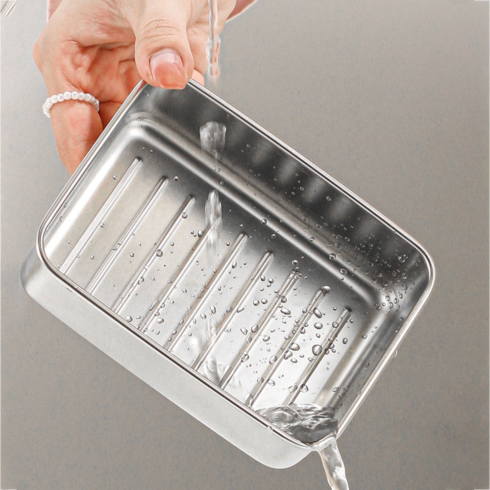 4-Piece Stainless Steel Food Storage Container Set for Refrigerator (with Lid)