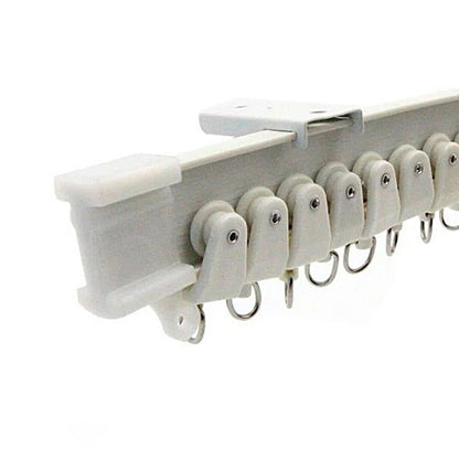 5M Bendable Flexible Window Curtain Track Rail Wall Ceiling Mount White