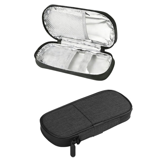Insulin Cooler Travel Case Medication Insulated Cool Storage Organizer Black