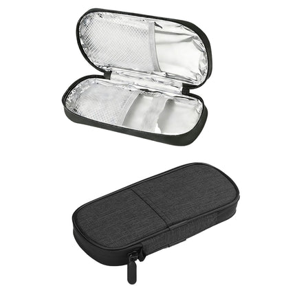 Insulin Cooler Travel Case Medication Insulated Cool Storage Organizer Black