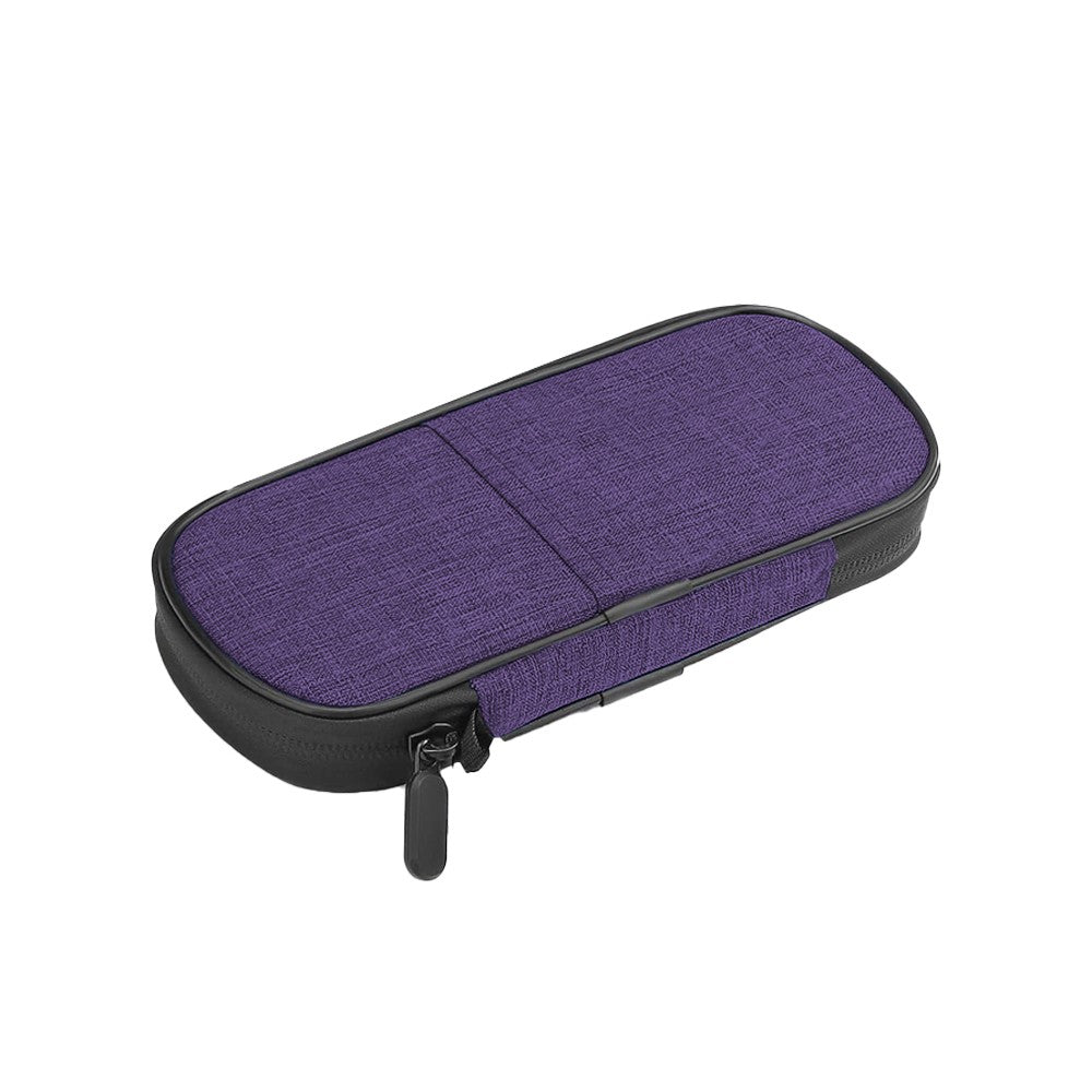 2Pcs Travel Insulin Cooler Bag Diabetic Medication Protective Case -Black&Purple
