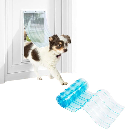 2M PVC Strip Door Curtain DIY Clear Curtain Strips for Pet House