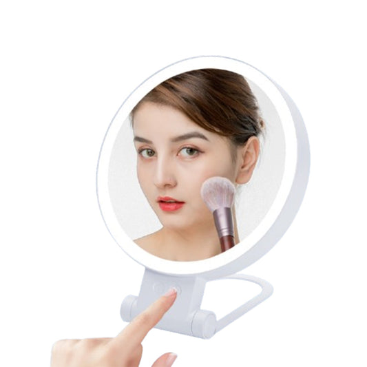 Adjustable LED Double Sided Makeup Mirror Magnifying Mirror Tabletop Cosmetic Mirror