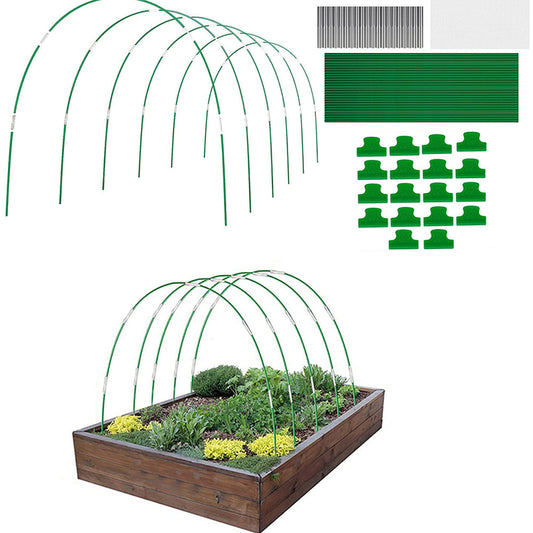 85Pcs Set DIY Greenhouse Hoops for Garden Netting Raised Bed Plant Shade Cloth Stakes