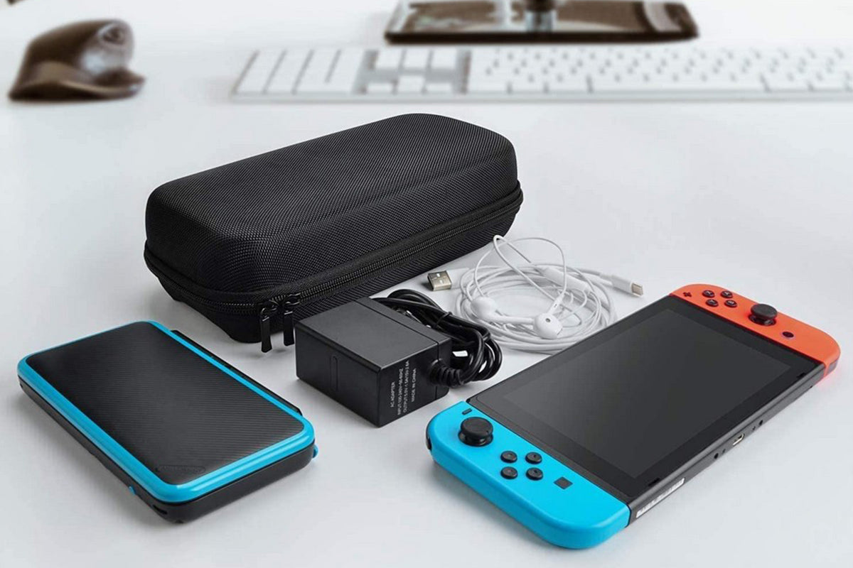 Switch Carrying Case with 20 Game Cartridge Holders Protective Hard Shell Switch Game Case Travel Pouch