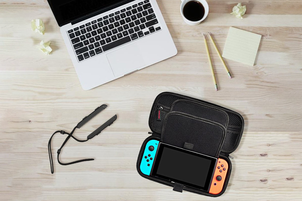 Switch Carrying Case with 20 Game Cartridge Holders Protective Hard Shell Switch Game Case Travel Pouch