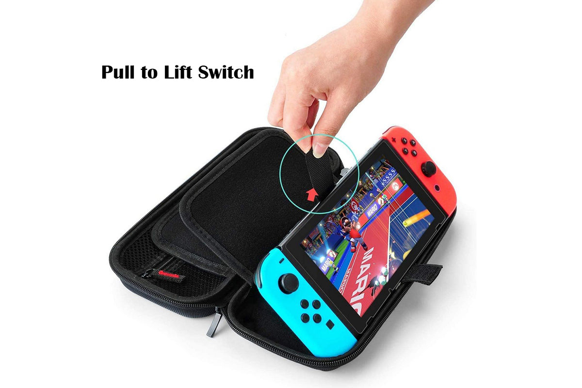 Switch Carrying Case with 20 Game Cartridge Holders Protective Hard Shell Switch Game Case Travel Pouch