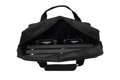 Carrying Bag for PS4 Pro Travel Storage Carry Case Game Case Playstation Shoulder Bag Handbag for Console and Accessories-Black with logo