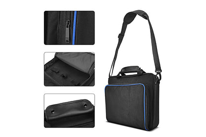 Carrying Bag for PS4 Pro Travel Storage Carry Case Game Case Playstation Shoulder Bag Handbag for Console and Accessories-Black