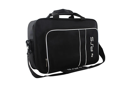 PS5 Carrying Case Travel Bag for Playstation 5 Console Digital Edition Controllers PS5 Shoulder Bag Game Console Case Backpack-Black