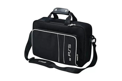 PS5 Carrying Case Travel Bag for Playstation 5 Console Digital Edition Controllers PS5 Shoulder Bag Game Console Case Backpack-Black