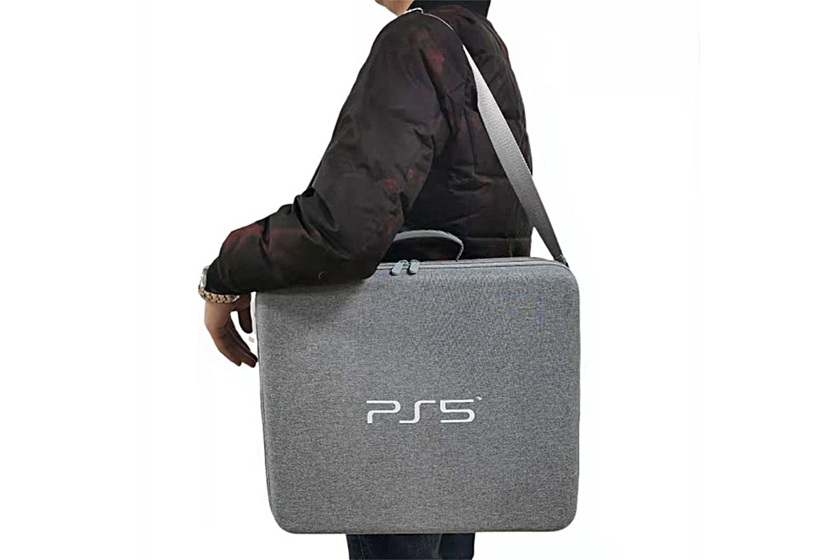 Travel Storage Handbag For Ps5 Console Protective Bag Hard Shell Bag For Playstation 5 Digital Travel Carrying Case-Grey