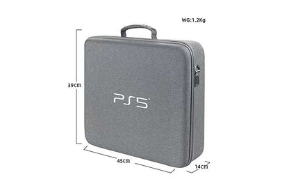 Travel Storage Handbag For Ps5 Console Protective Bag Hard Shell Bag For Playstation 5 Digital Travel Carrying Case-Grey
