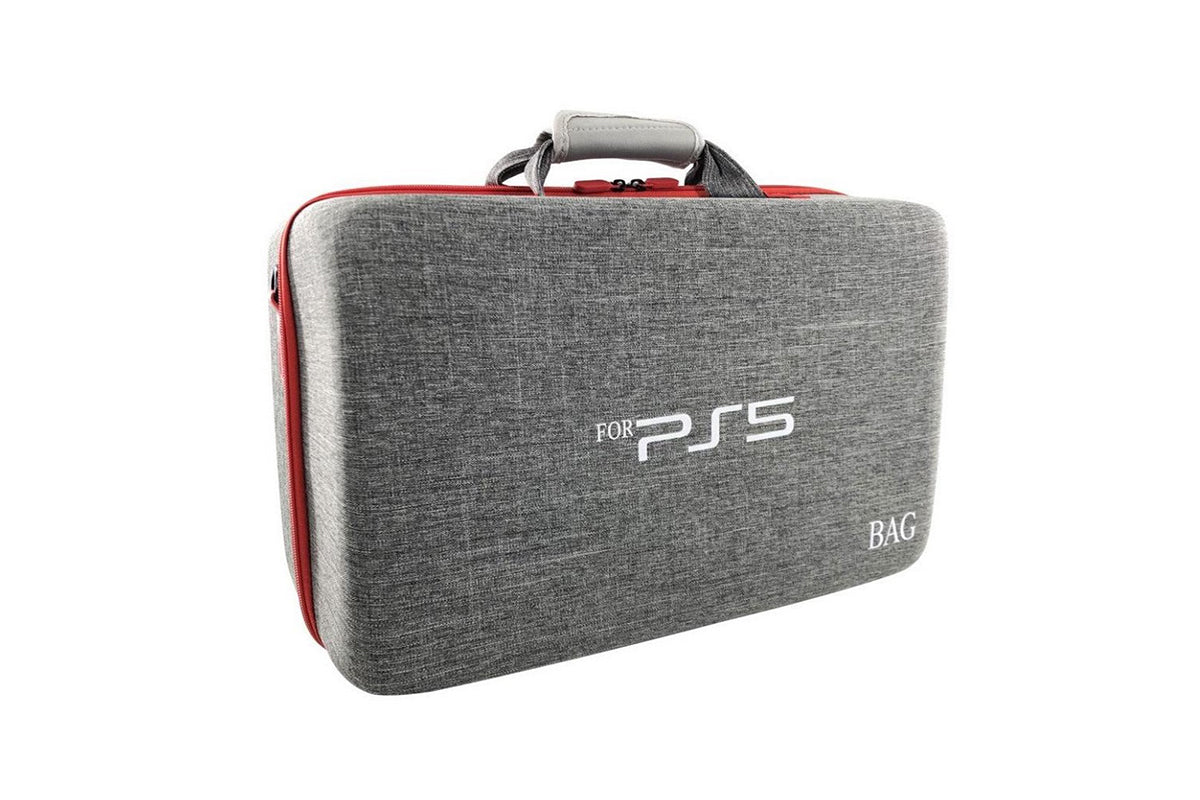 Hardshell PS5 Carrying Case Travel Storage Handbag For Ps5 Console Protective Bag Playstation 5 Digital Travel Carrying Case-Grey