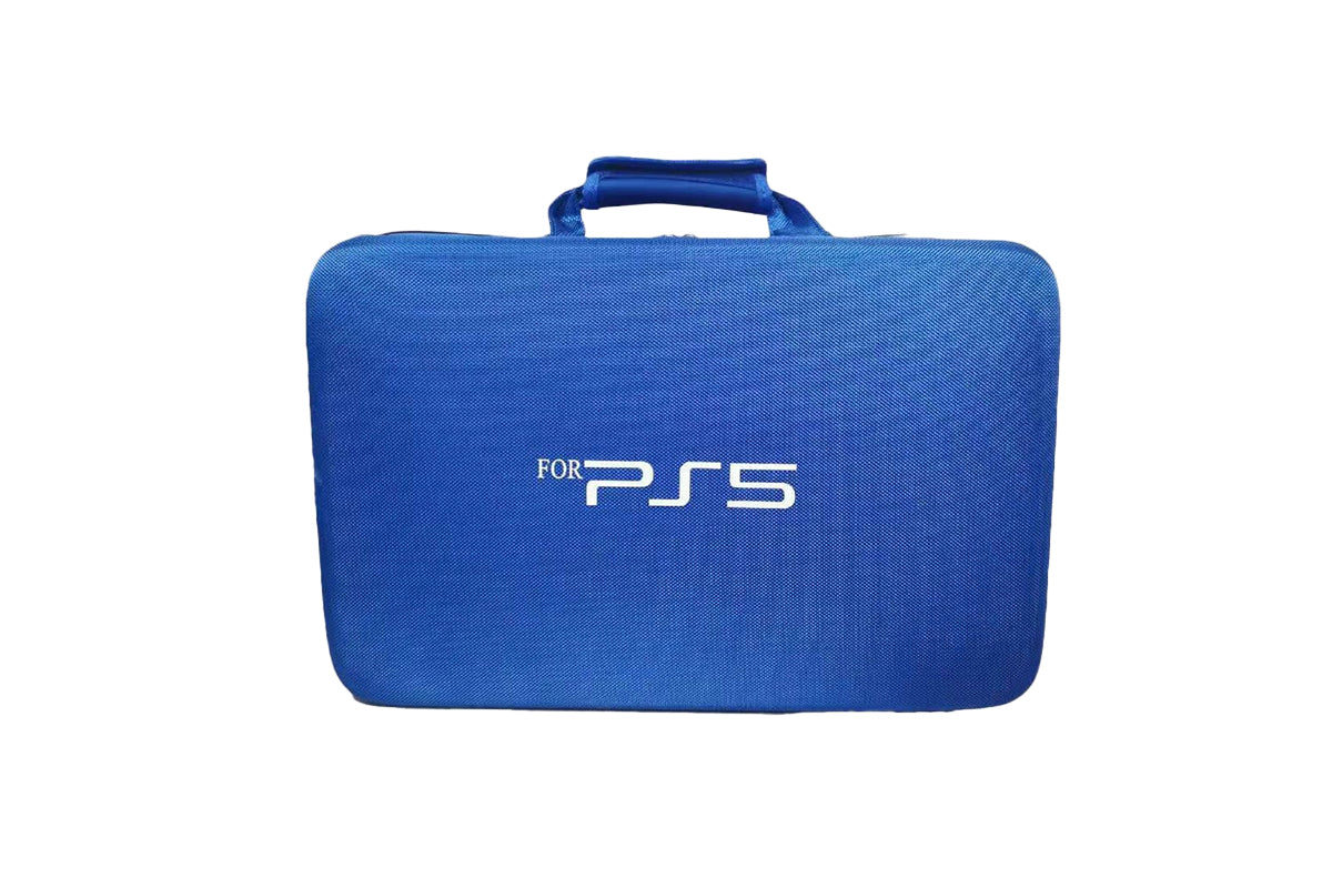 Hardshell PS5 Carrying Case Travel Storage Handbag For Ps5 Console Protective Bag Playstation 5 Digital Travel Carrying Case-Blue