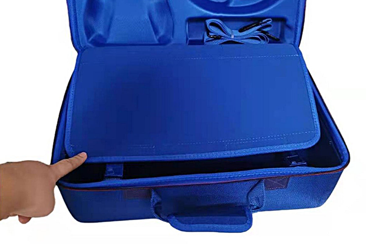 Hardshell PS5 Carrying Case Travel Storage Handbag For Ps5 Console Protective Bag Playstation 5 Digital Travel Carrying Case-Blue