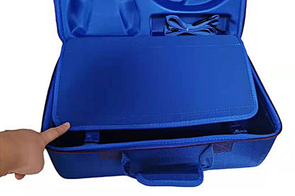 Hardshell PS5 Carrying Case Travel Storage Handbag For Ps5 Console Protective Bag Playstation 5 Digital Travel Carrying Case-Blue