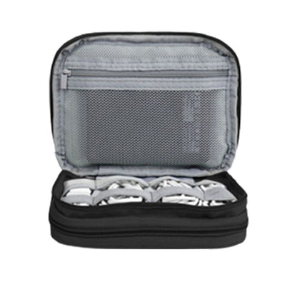 Cable Storage Bag Electronic Organizer Bag Black