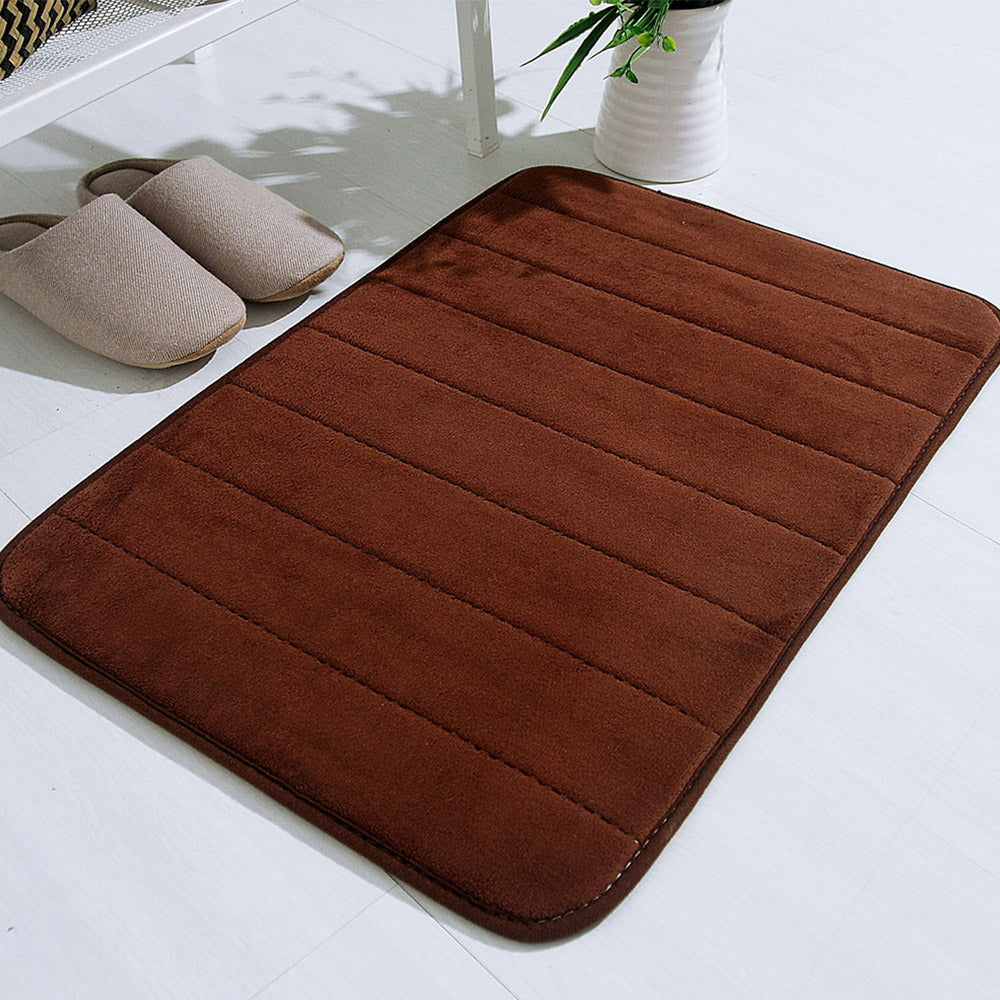 2Pcs 40x60cm Memory Foam Bath Mats Door Mats Floor Pads