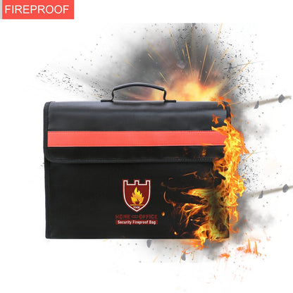 Security Fireproof Document Bag Shoulder Bag for Home Office