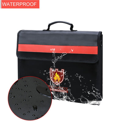 Security Fireproof Document Bag Shoulder Bag for Home Office
