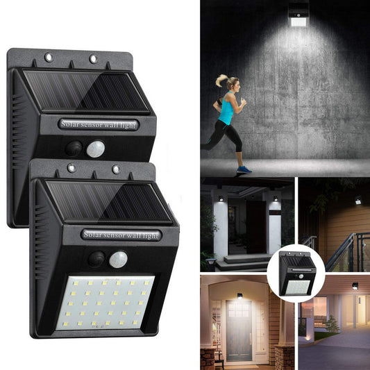 2 Pack 30 LEDS Motion Sensor Solar Lights