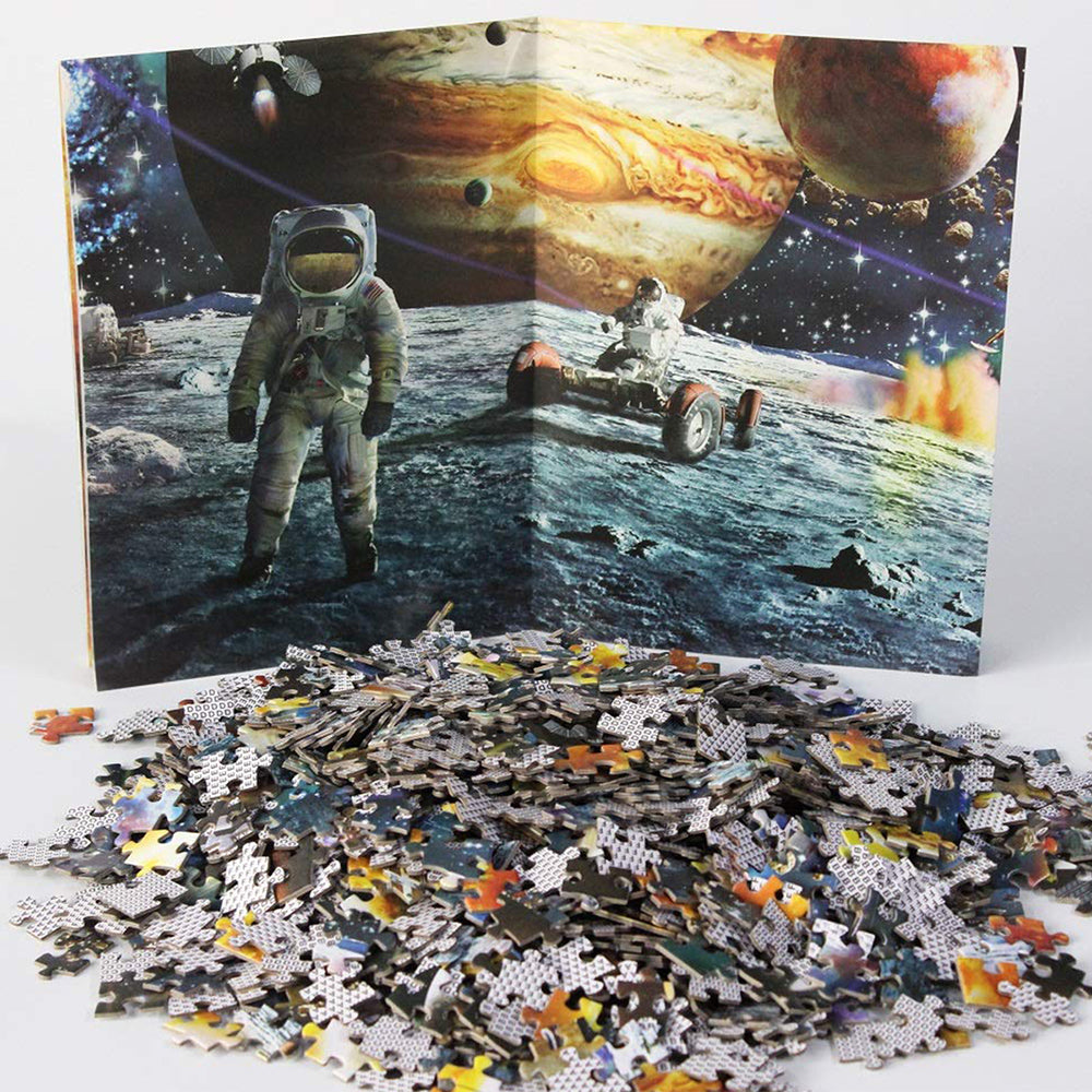 Intellectual Decompressing 1000 Pieces Space Traveler Jigsaw Puzzles Toy for Adults Teens