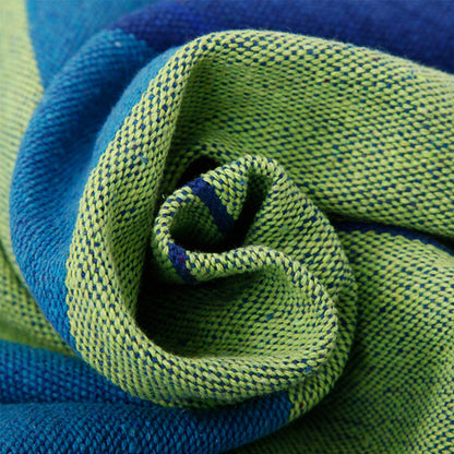 190 x 150cm Blue Striped Hanging Hammock Swing Two People Swing Heavy Duty Camping Hammock