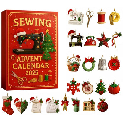 Sewing Christmas Advent Calendar with 24 Daily Surprises Xmas Countdown Calendar
