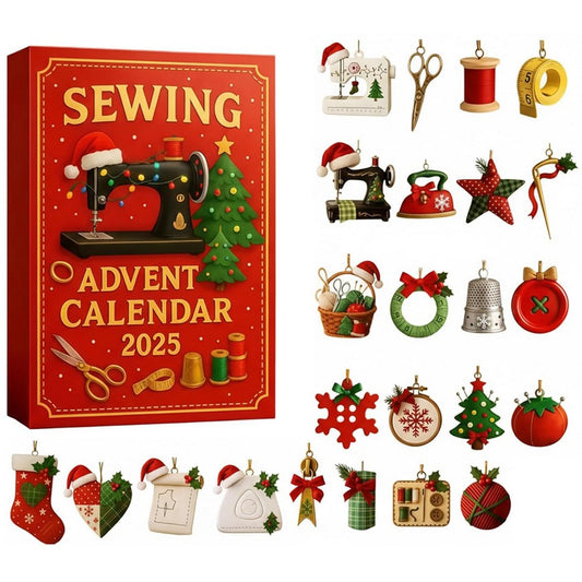 Sewing Christmas Advent Calendar with 24 Daily Surprises Xmas Countdown Calendar