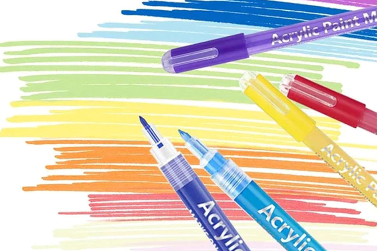 18Pcs DIY Nail Art Paint Pen Set Acrylic Paint Markers Nail Dotting Drawing Pens