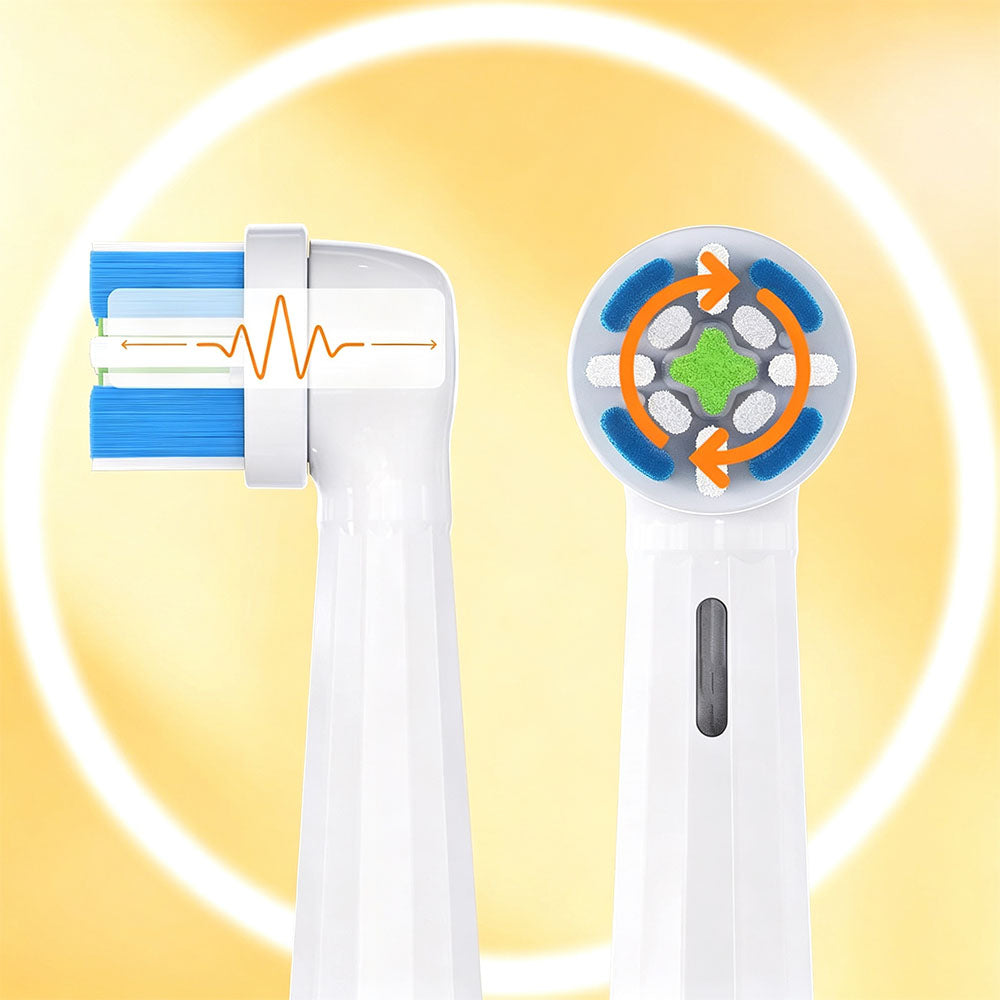 4Pcs Replacement Toothbrush Heads Compatible with OralB io Series-White