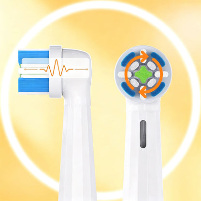 4Pcs Replacement Toothbrush Heads Compatible with OralB io Series-White