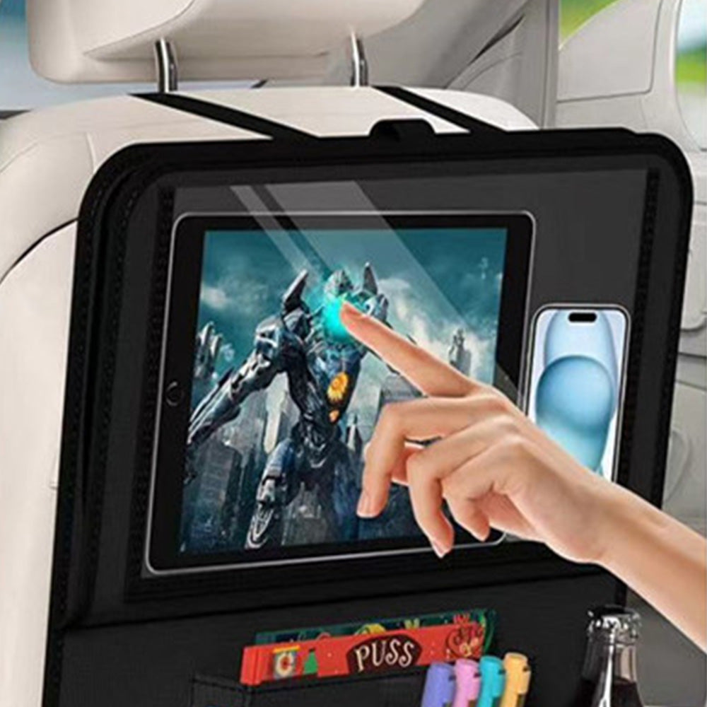 Car Backseat Organizer with Foldable Tray ââ‚?Road Trip Essential for Kids