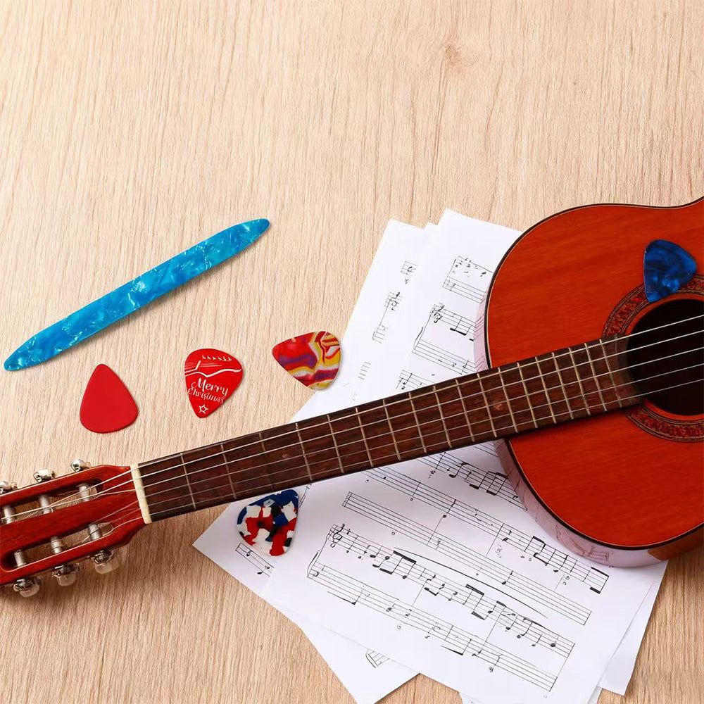 Guitar Pick Christmas Advent Calendar with Pick Holder and Metal Case