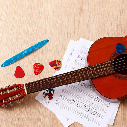 Guitar Pick Christmas Advent Calendar with Pick Holder and Metal Case