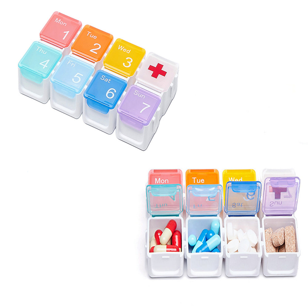 Eight Grid Pill Box