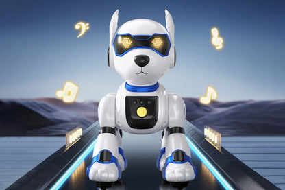 Remote Control Robot Dog Toy Programmable RC Robot Puppy Smart Stunt Robot Pet-Blue