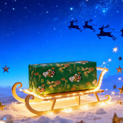 Christmas Wrapping Paper for Gift Wrap - Green