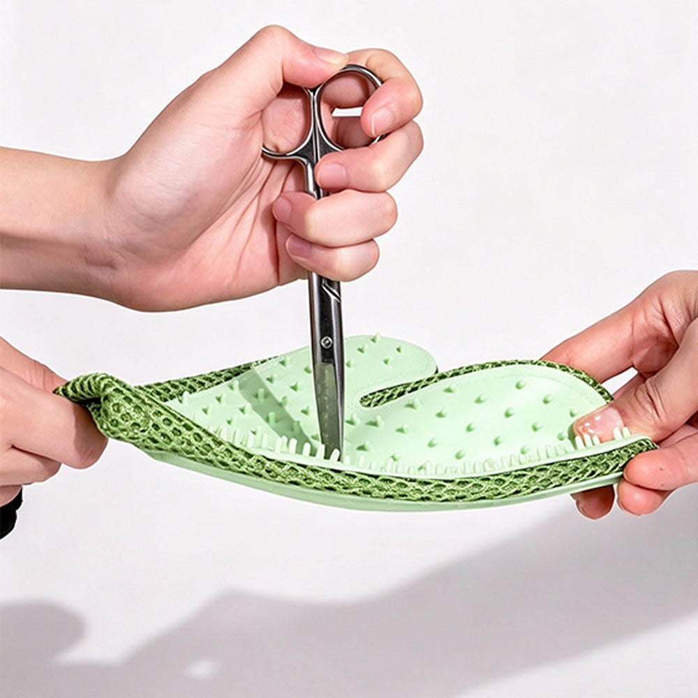 USB Spray Pet Grooming Glove for Cats Dogs - Light Green