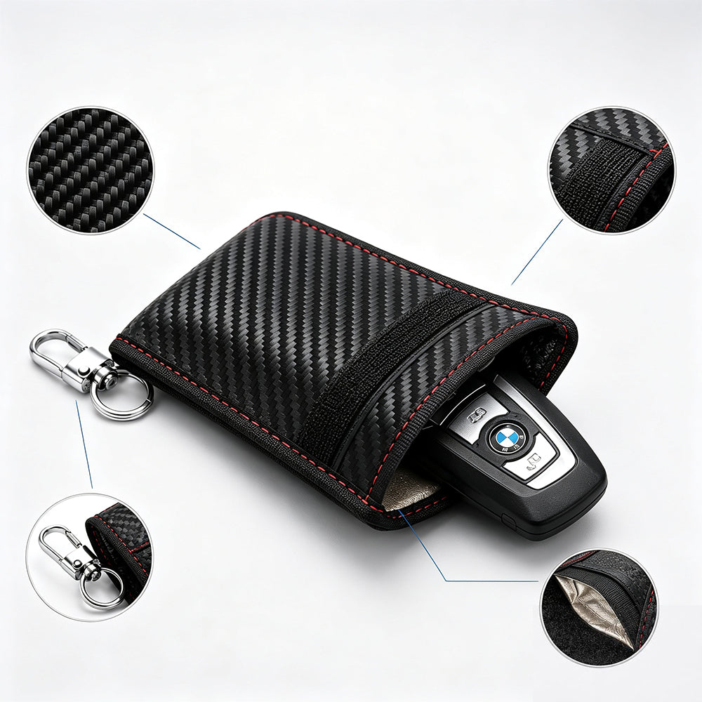 3 Piece Carbon Fiber Key Fob Holders