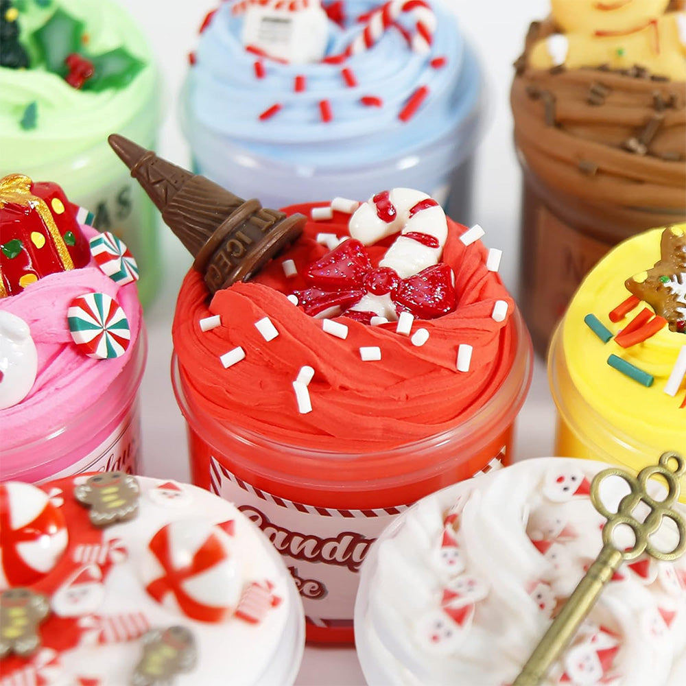 Kids 24 Days DIY Slime and Charms Kit Advent Calendar Xmas Countdown Calendars