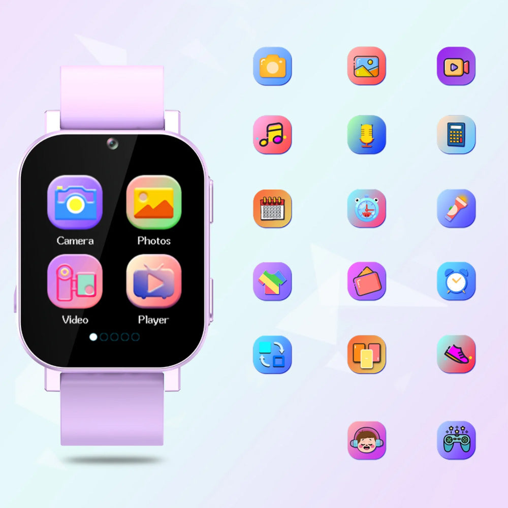 Smart Game Watch 30 Educational Games Word Learning for Boys Girls-Purple