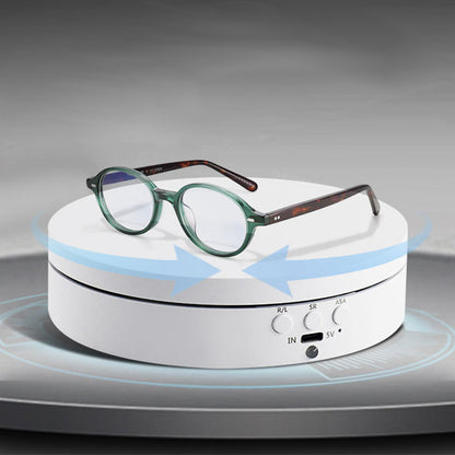 Electric 360 Degree Rotating Display Stand for Jewelry and Photography - White