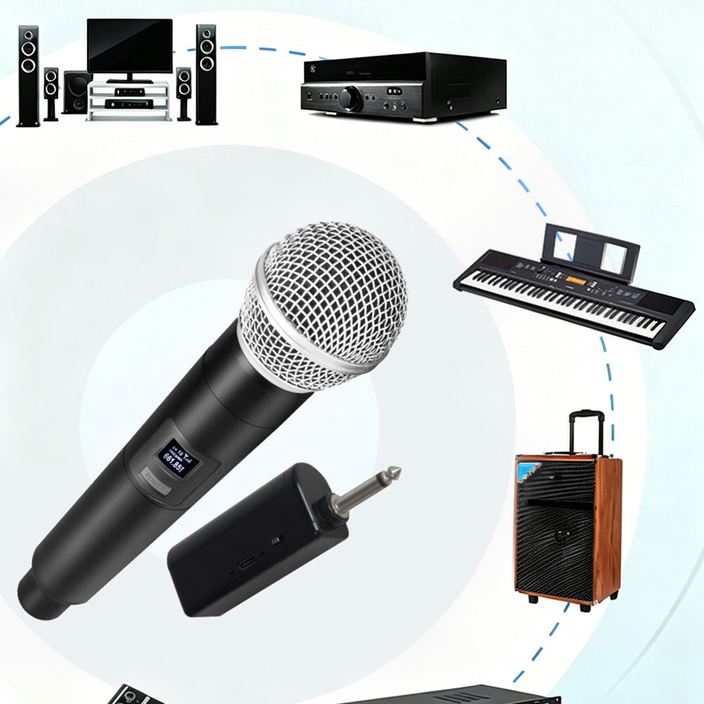 2Pcs 2.4G Wireless Microphone