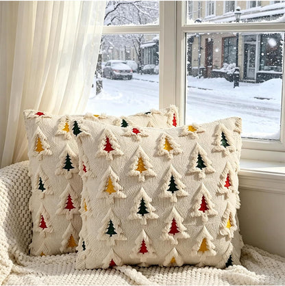 2 Pack 45x45cm Polyester Christmas Decorative Throw Pillow Covers - Mixed Color