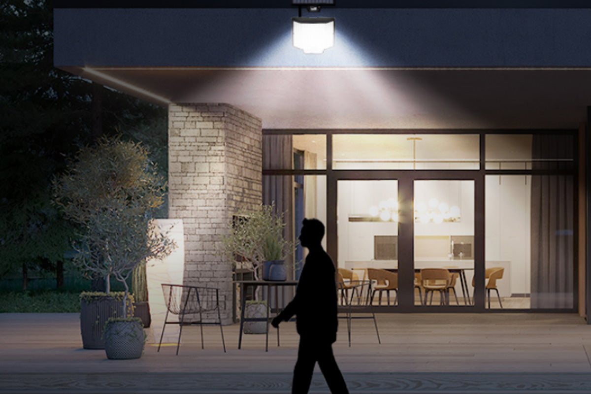 106 LED Solar Motion Sensor Light Outdoor Wall Security Garden Flood Lamp