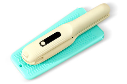 4 Pack Heat Resistant Silicone Pouch for Hair Styling Tools-Green